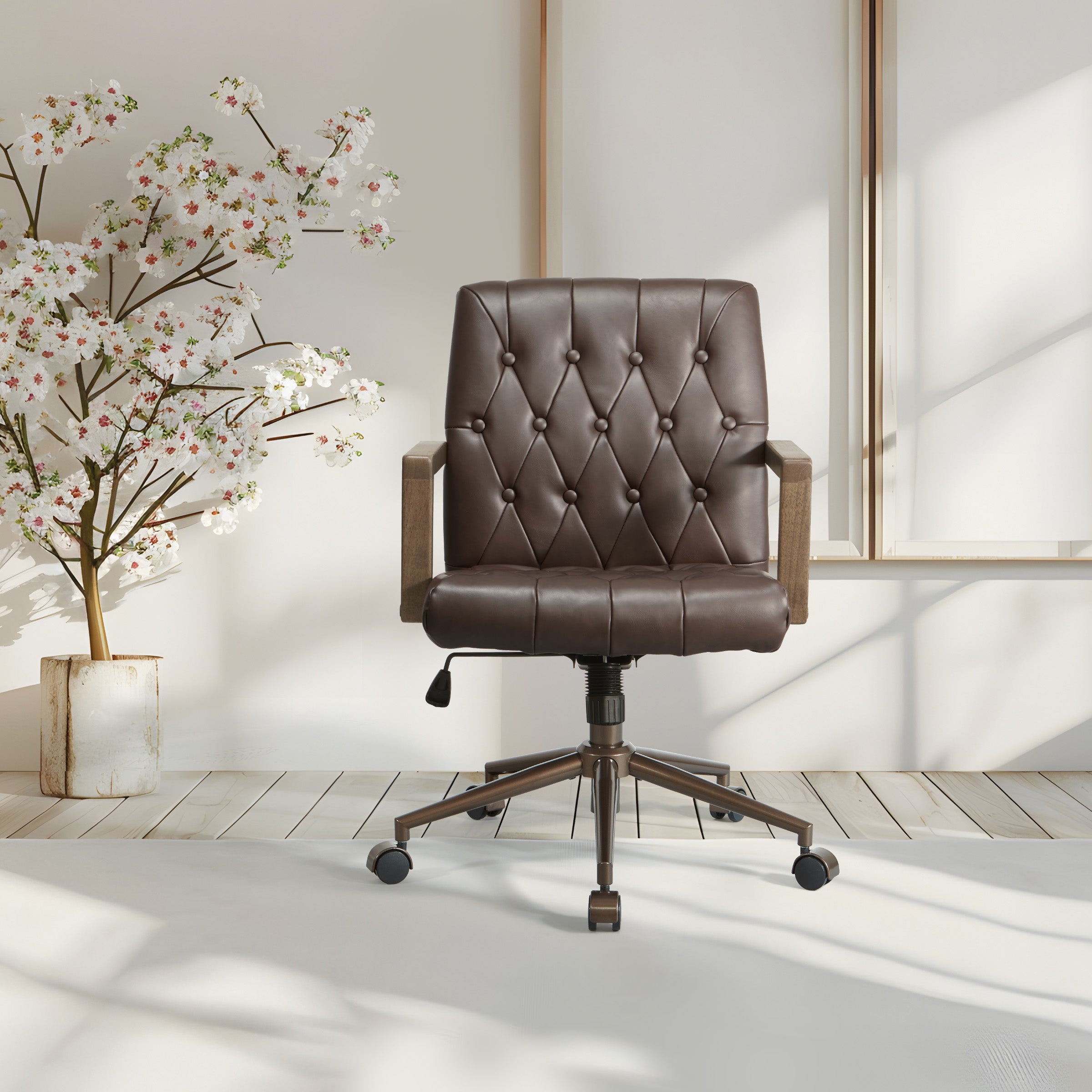 Waltham Office Chair - Chocolate