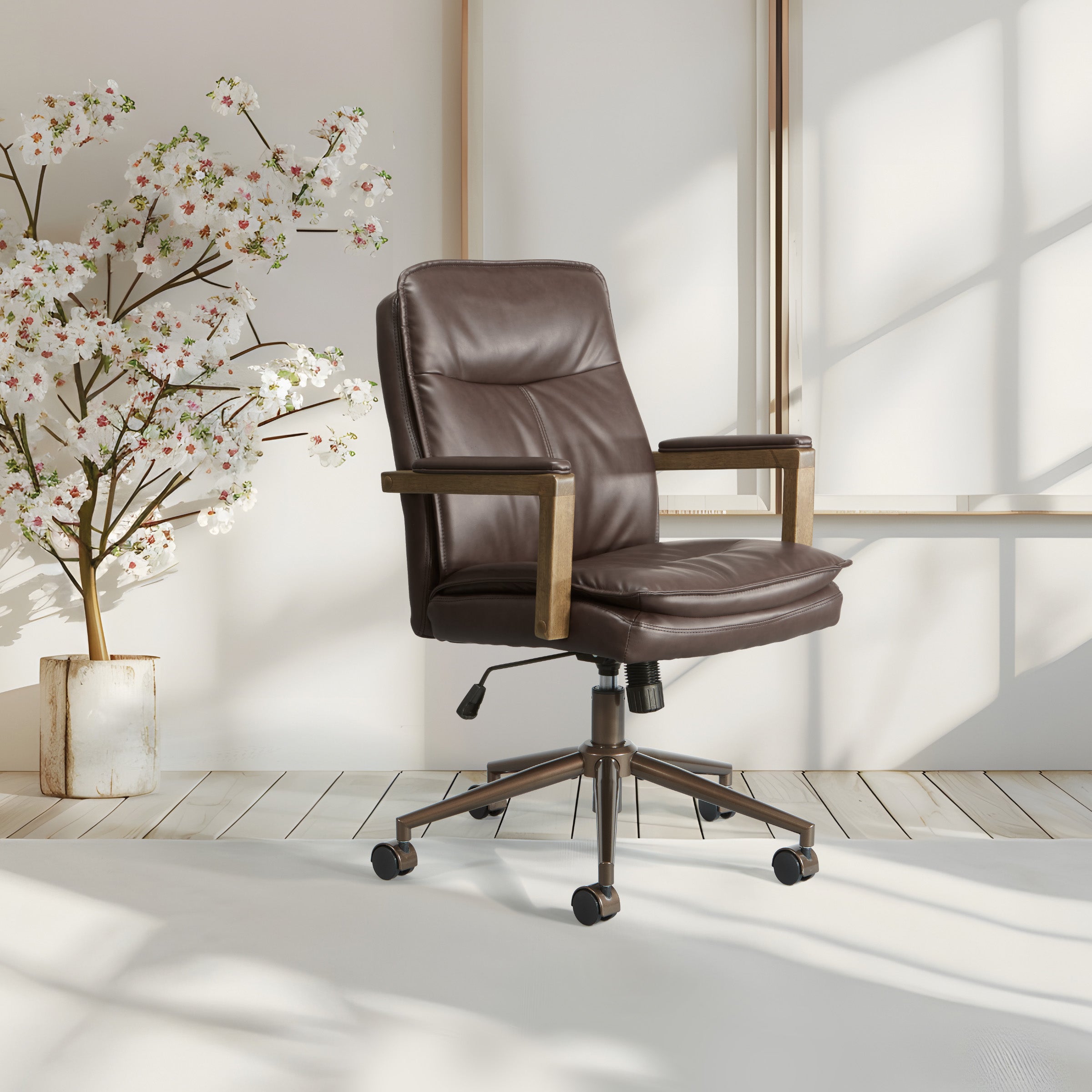 Woodlands Office Chair - Chocolate