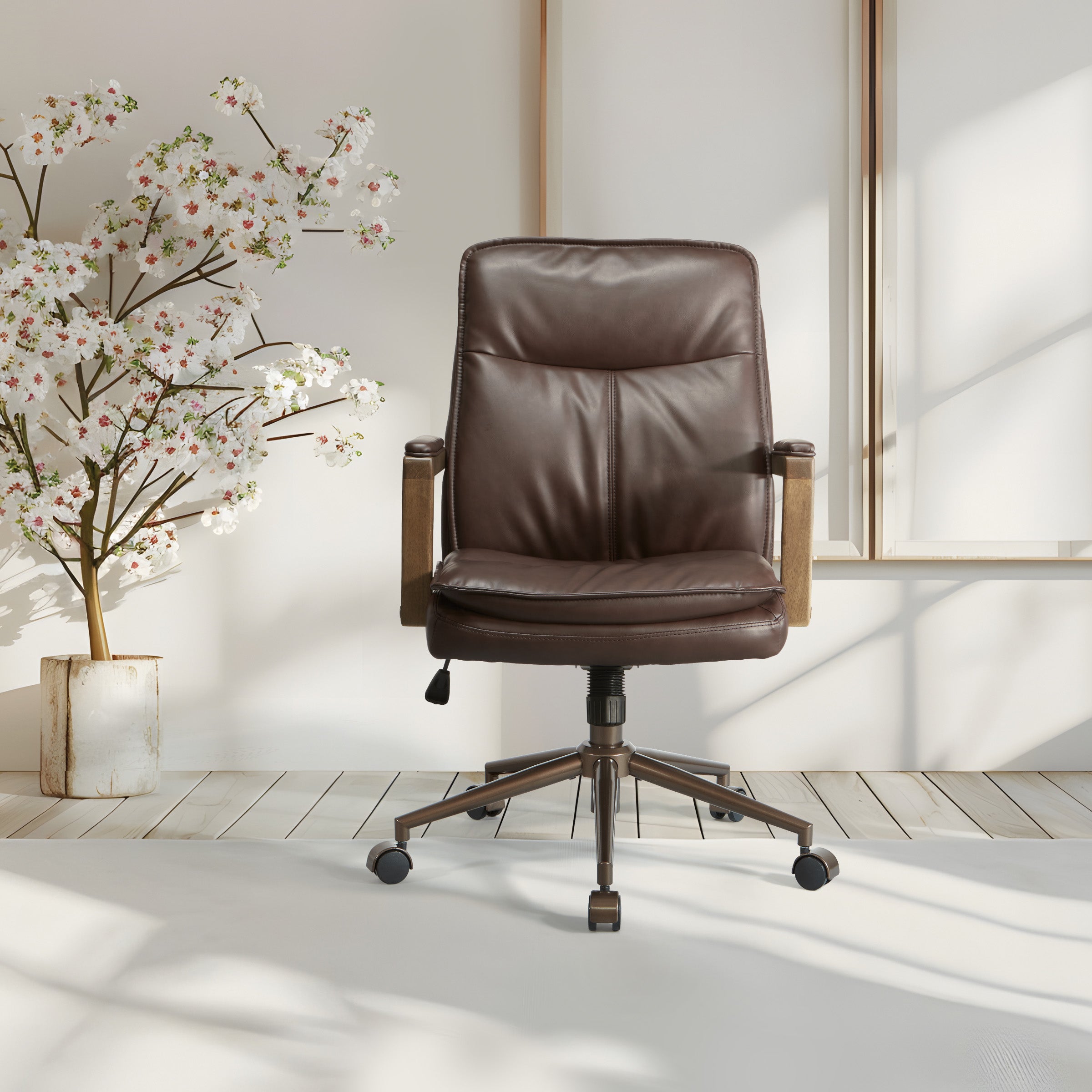 Woodlands Office Chair - Chocolate