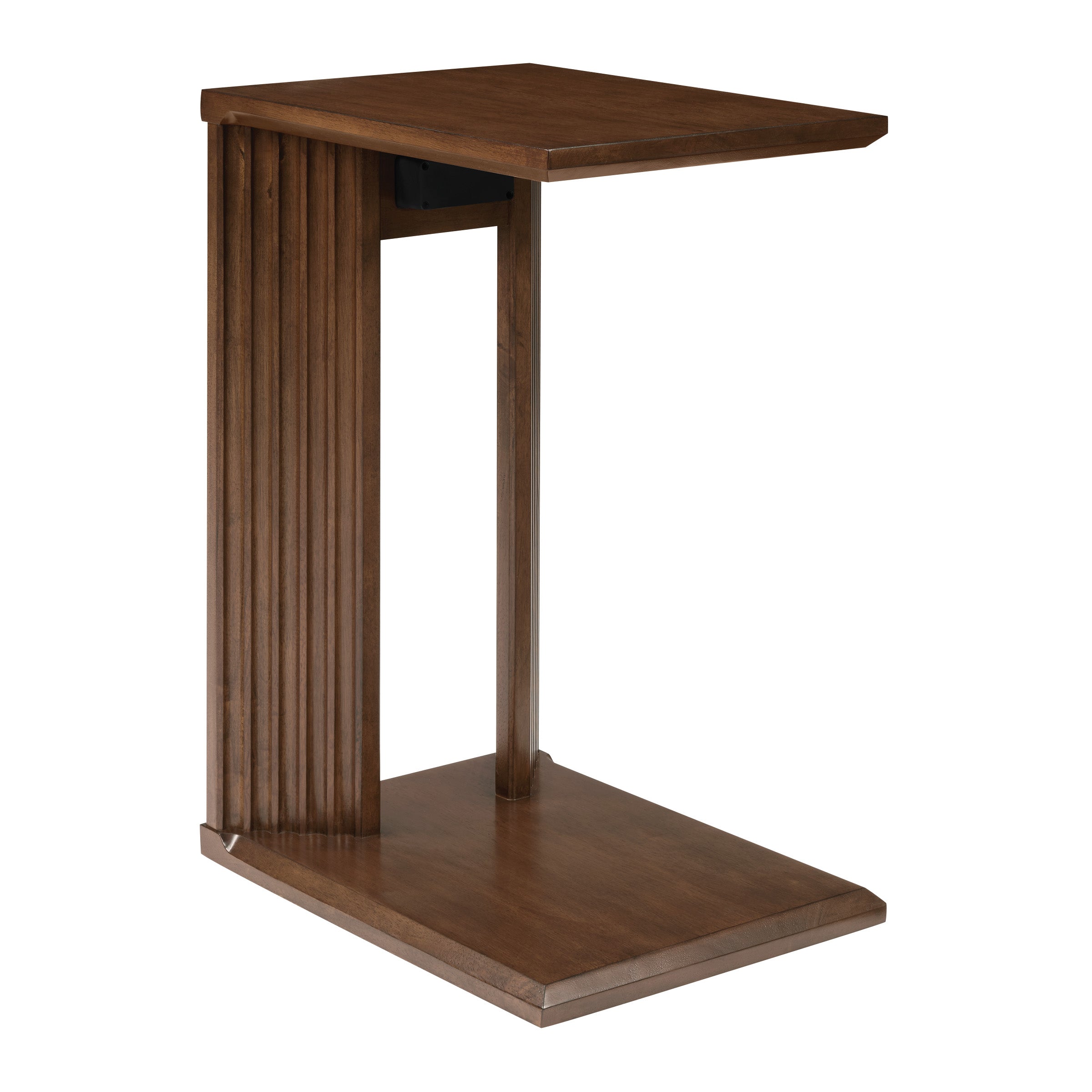 Winston Accent C-Table with Power in Dark Oak Finish