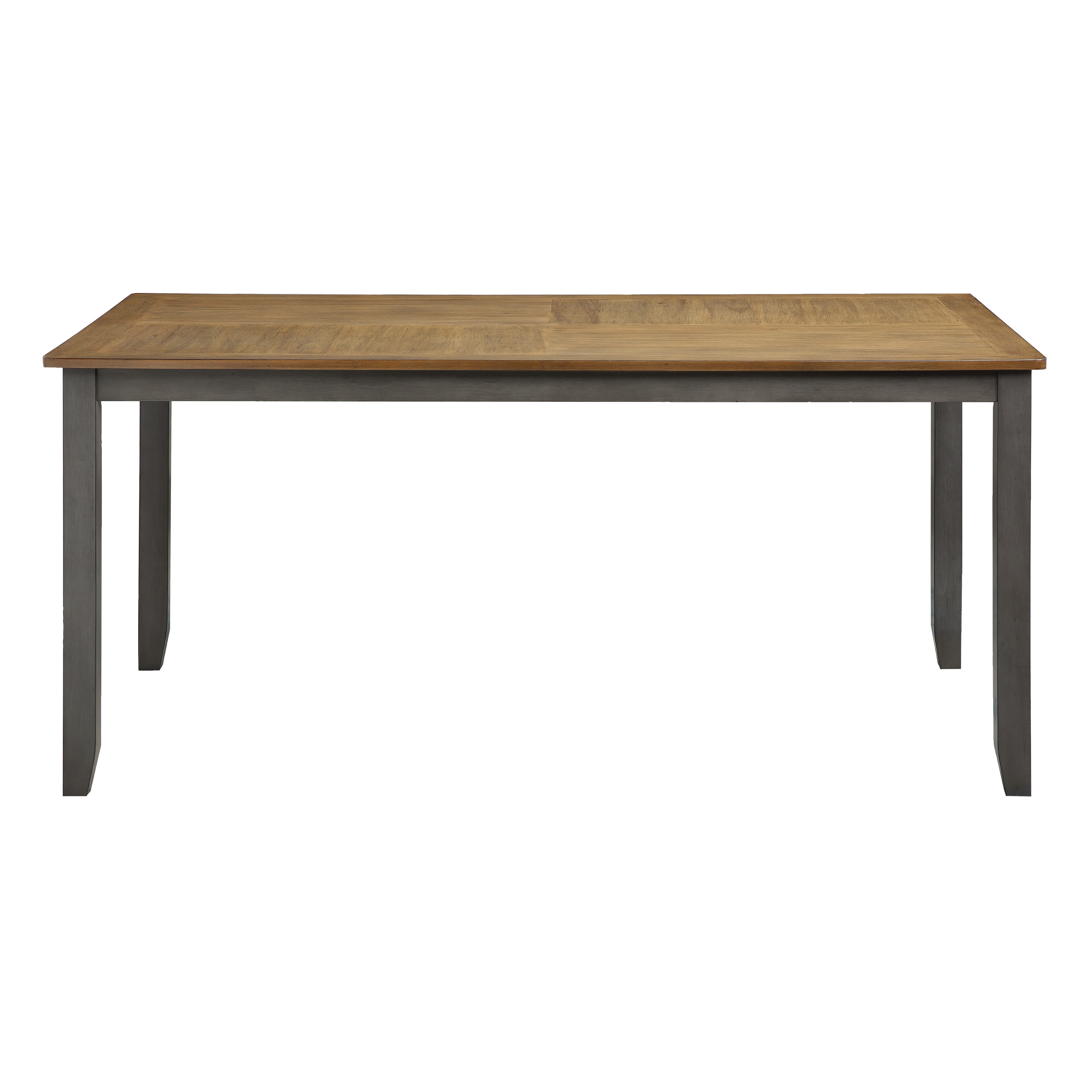 West Lake Dining Table Set 7-Pc - Tobacco & Cream Wood