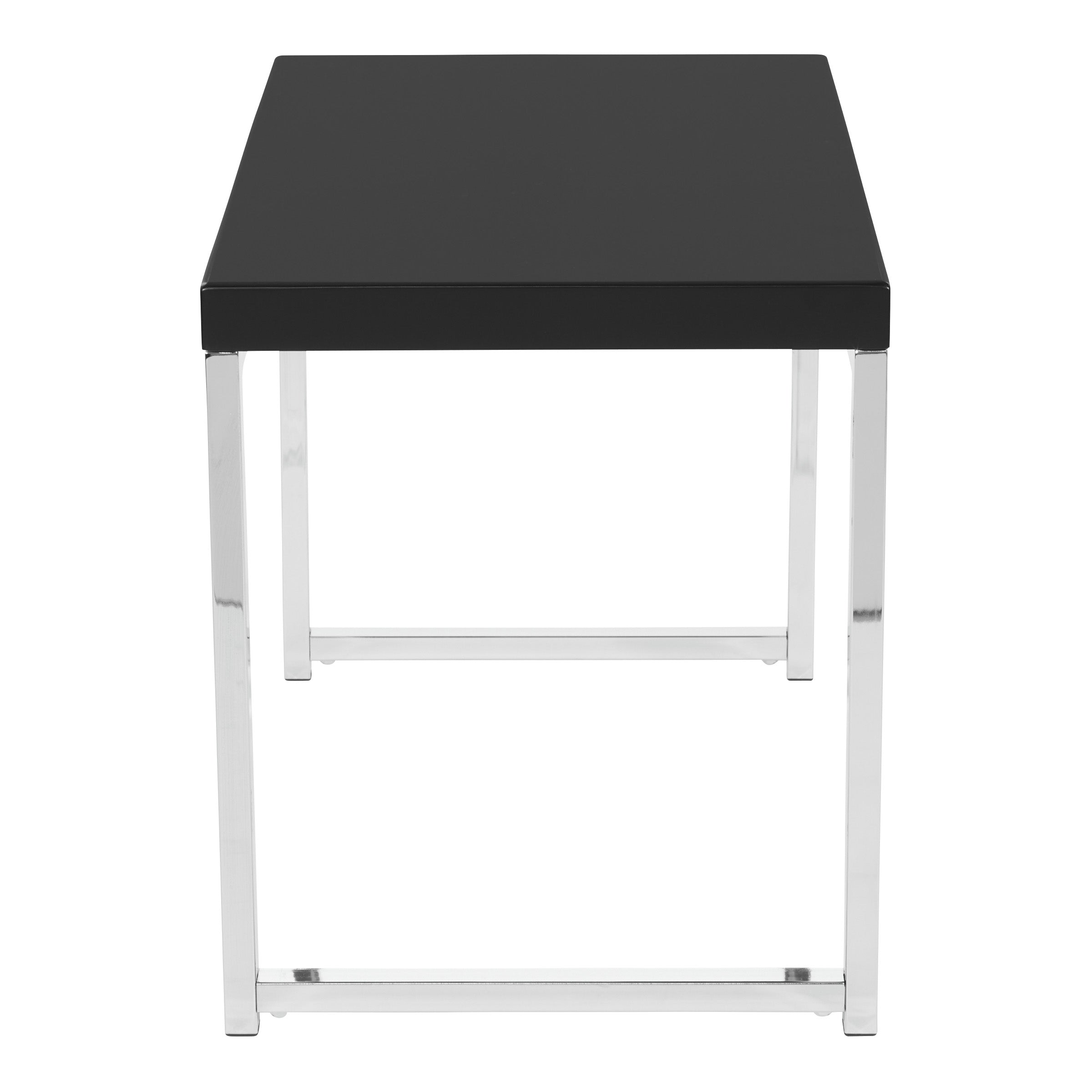 Wall Street End Table - Black / Chrome Finish