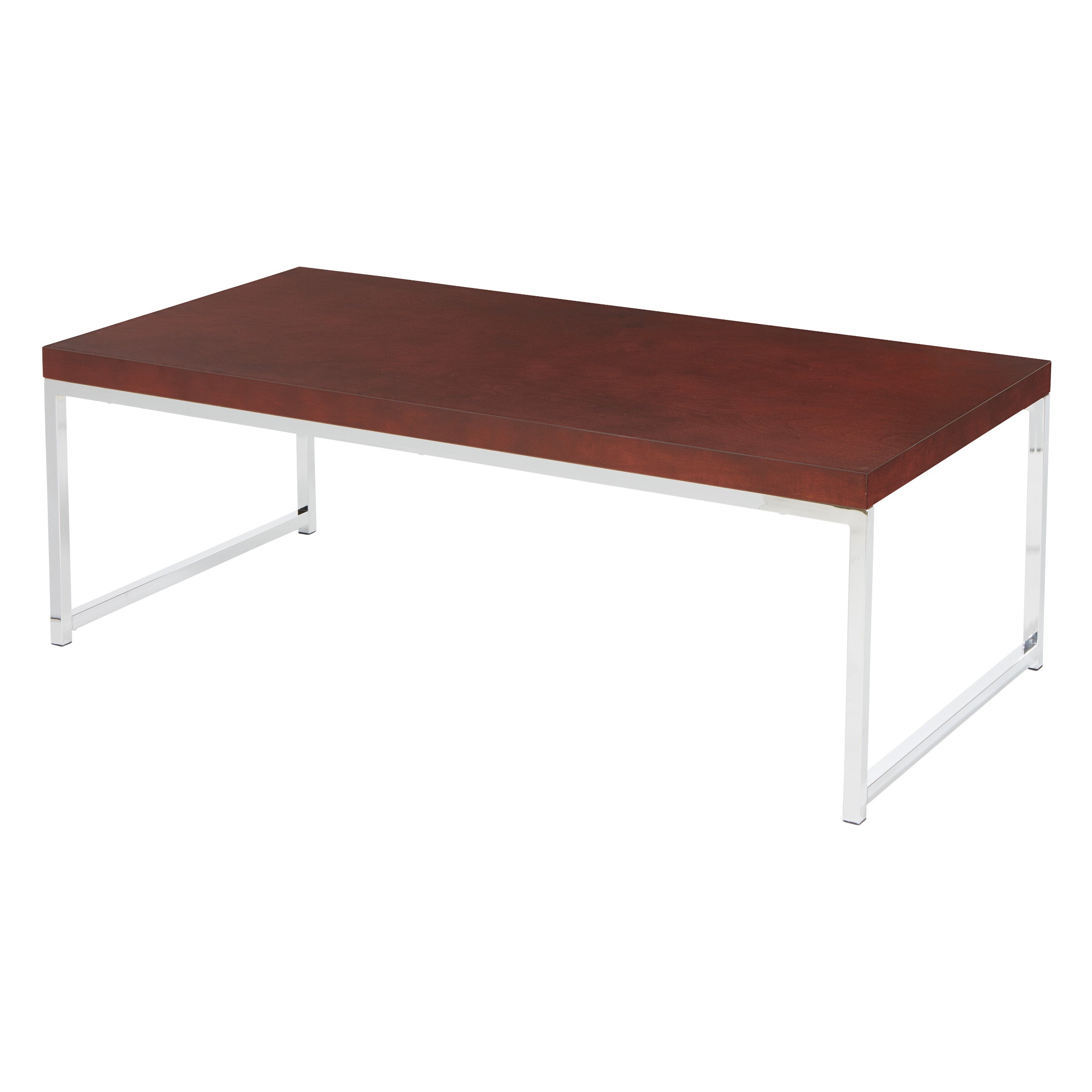 Wall Street Coffee Table - Espresso / Chrome