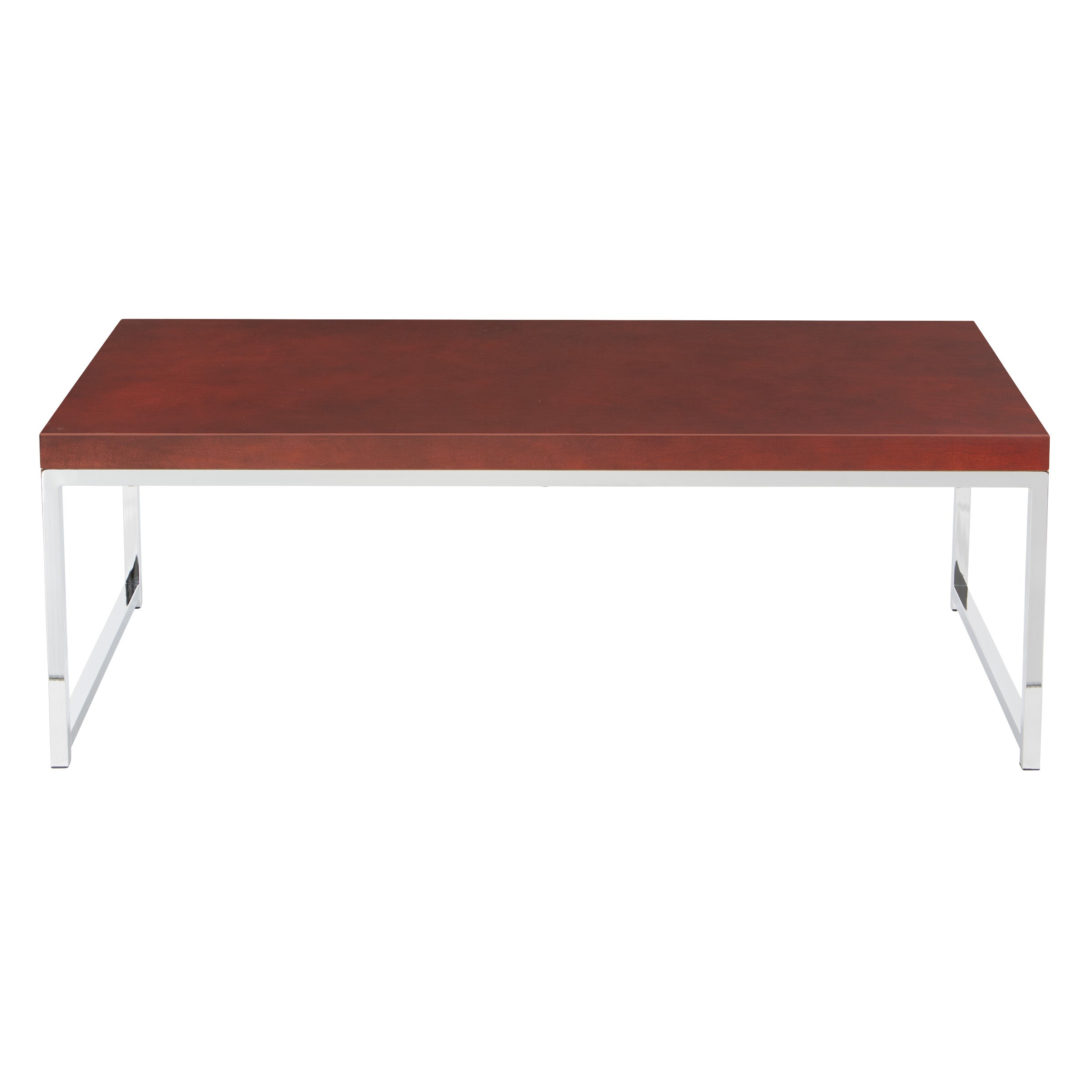 Wall Street Coffee Table - Espresso / Chrome
