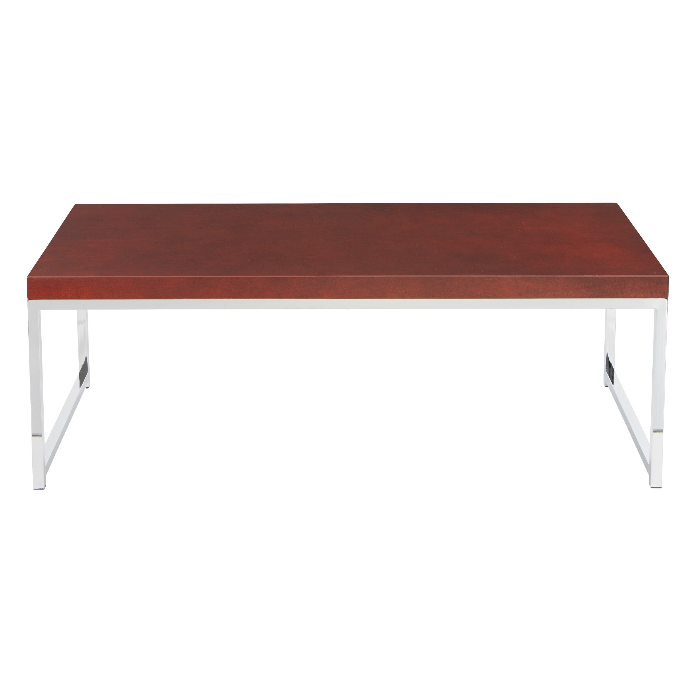 Wall Street Coffee Table - Espresso / Chrome