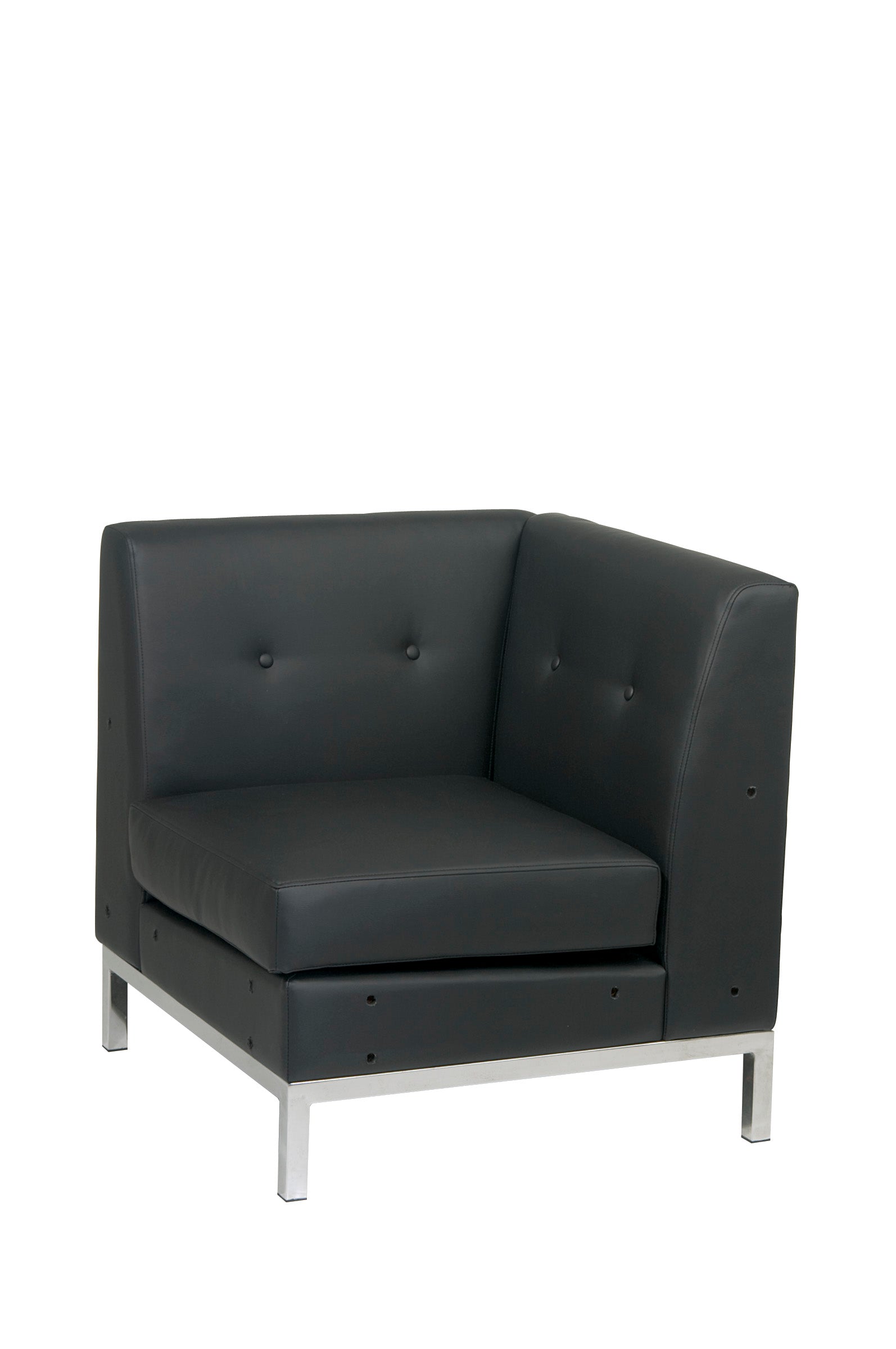 Wall Street Corner Chair - Black