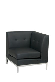 Wall Street Corner Chair - Black