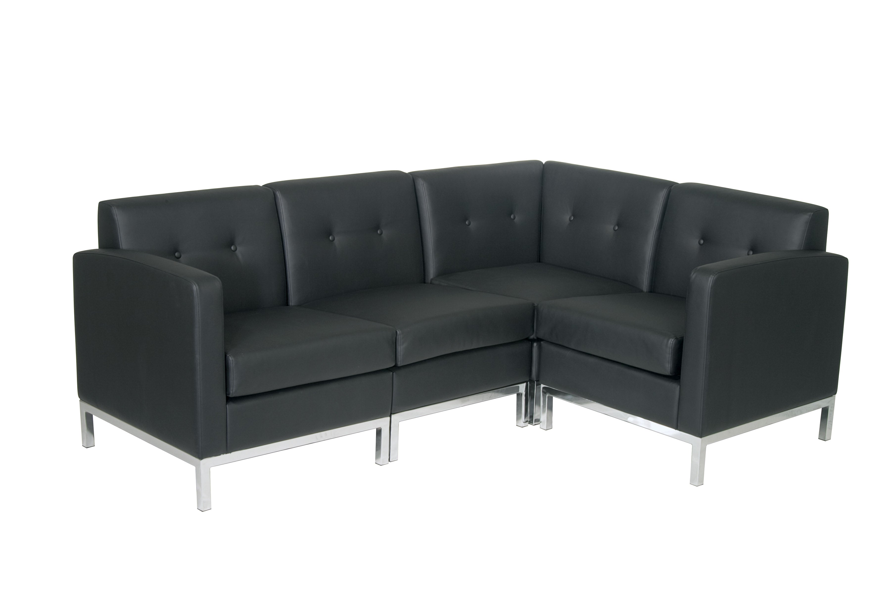 Wall Street Corner Chair - Black