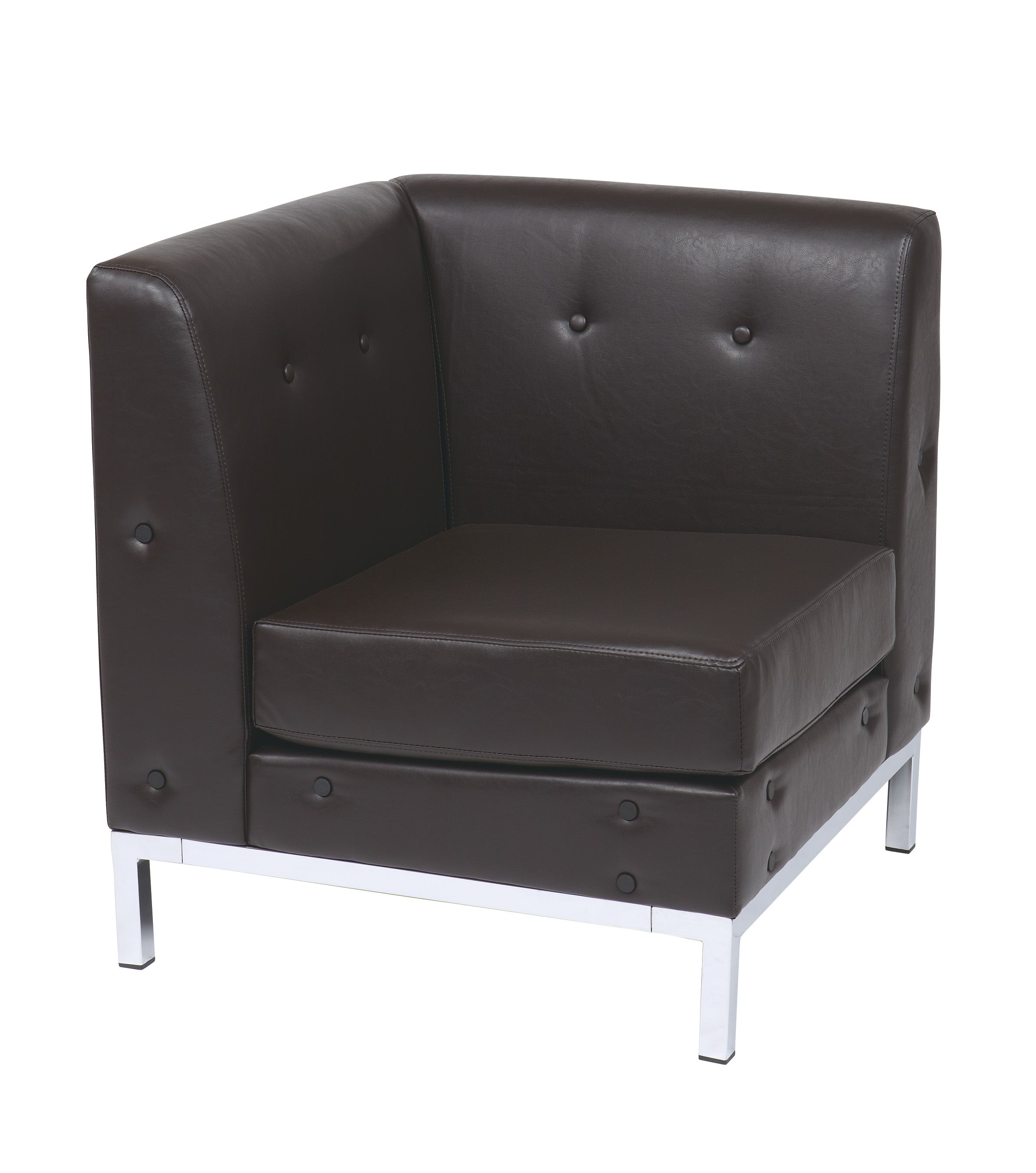 Wall Street Corner Chair - Espresso