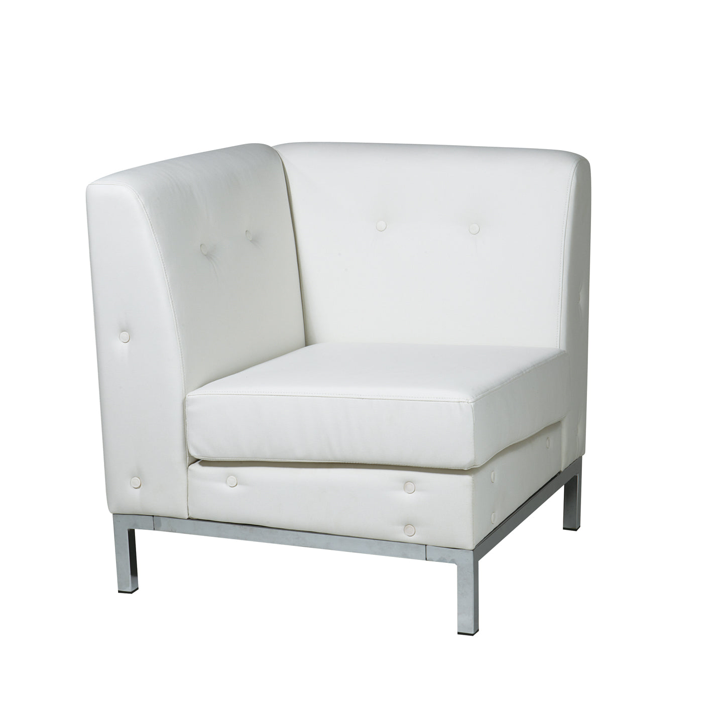 Wall Street Corner Chair - White