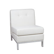 Wall Street Armless Chair - White