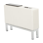 White Charging Center Console - White