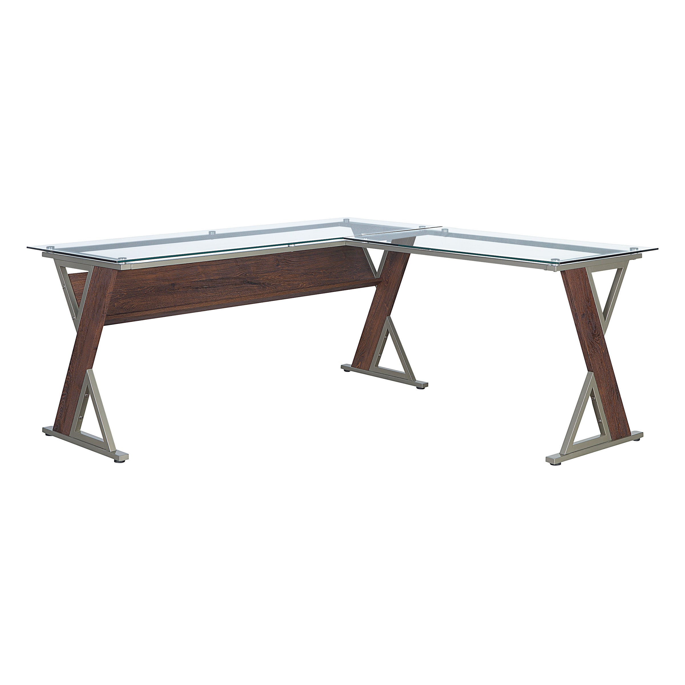 Zenos L-shape Desk - Cherry