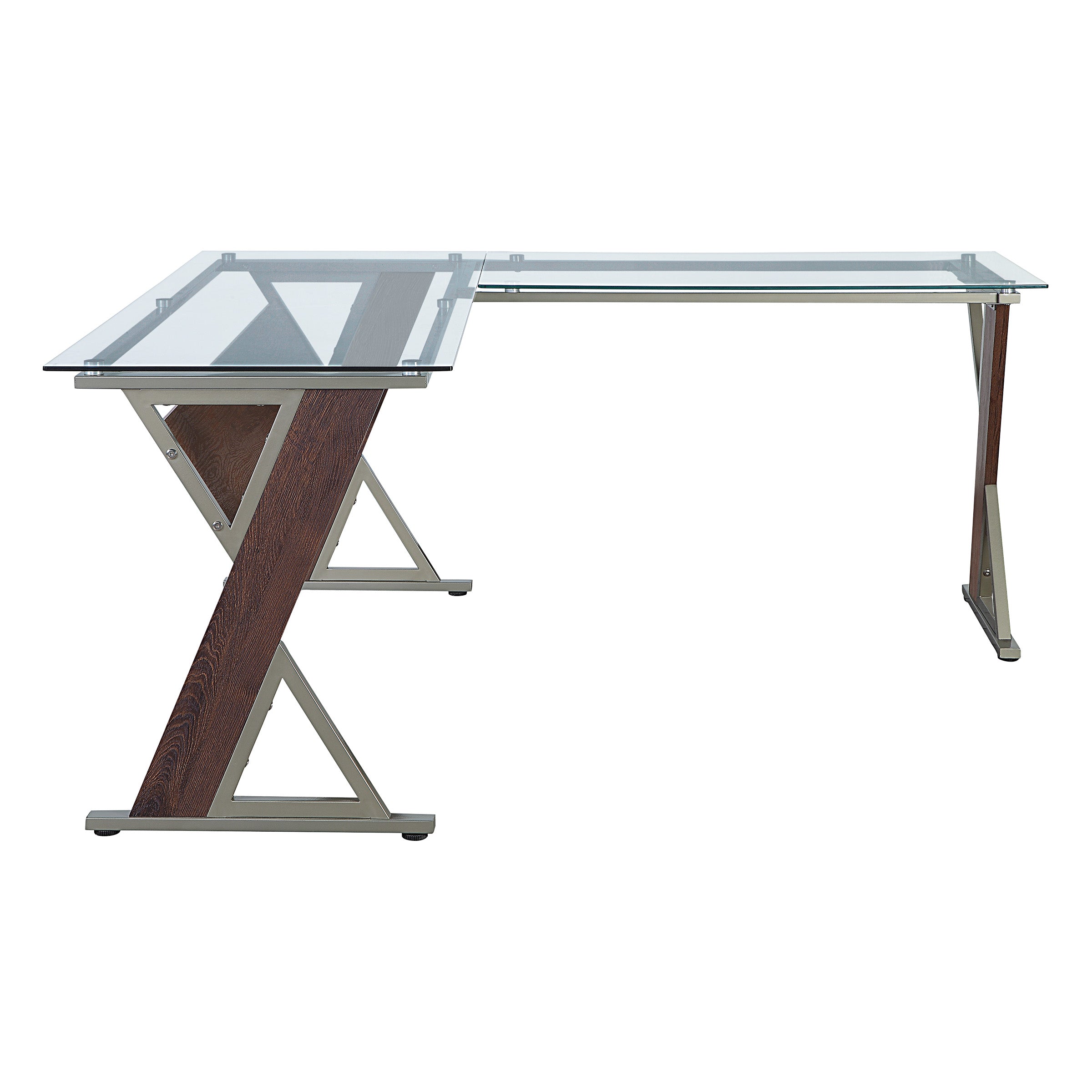 Zenos L-shape Desk - Cherry