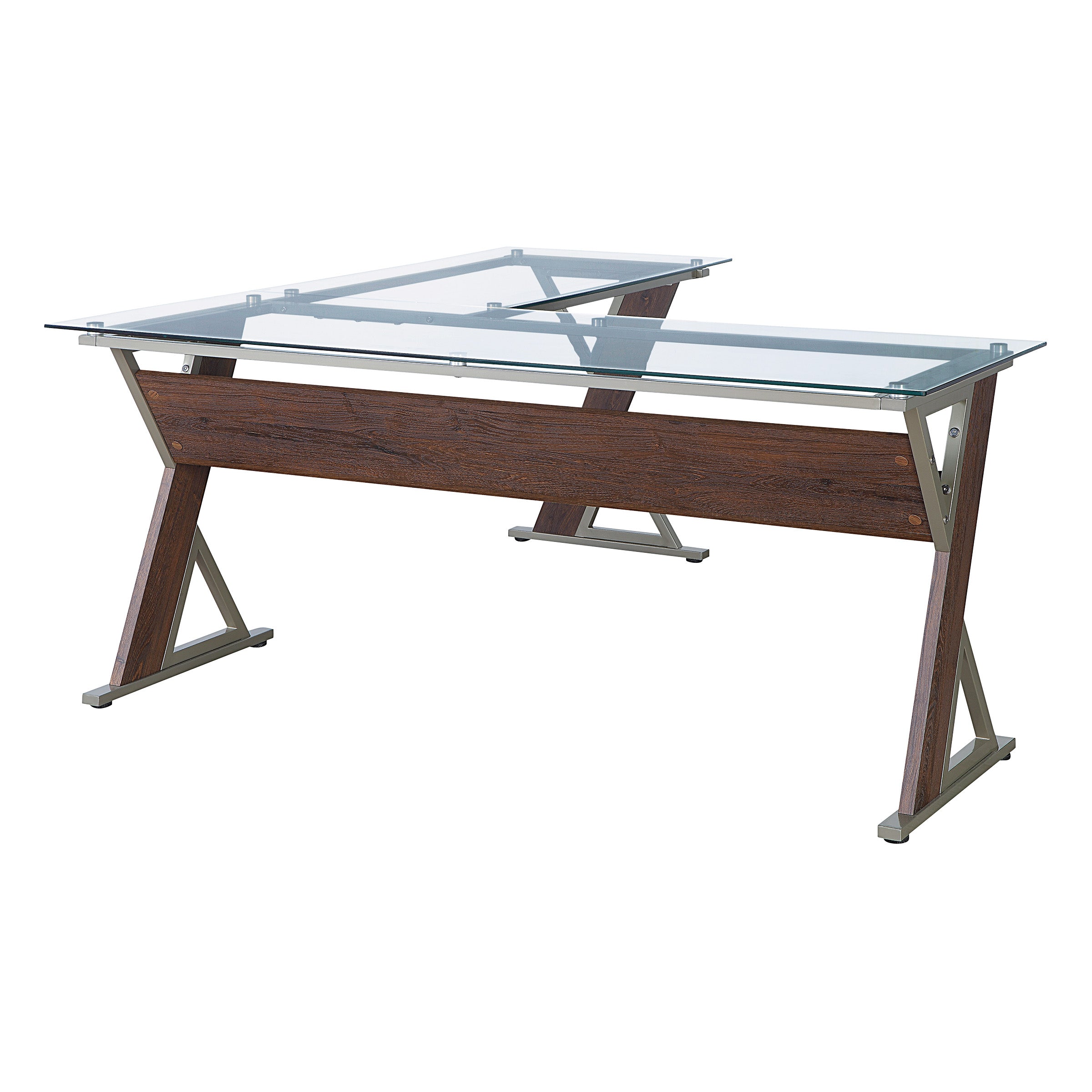 Zenos L-shape Desk - Cherry