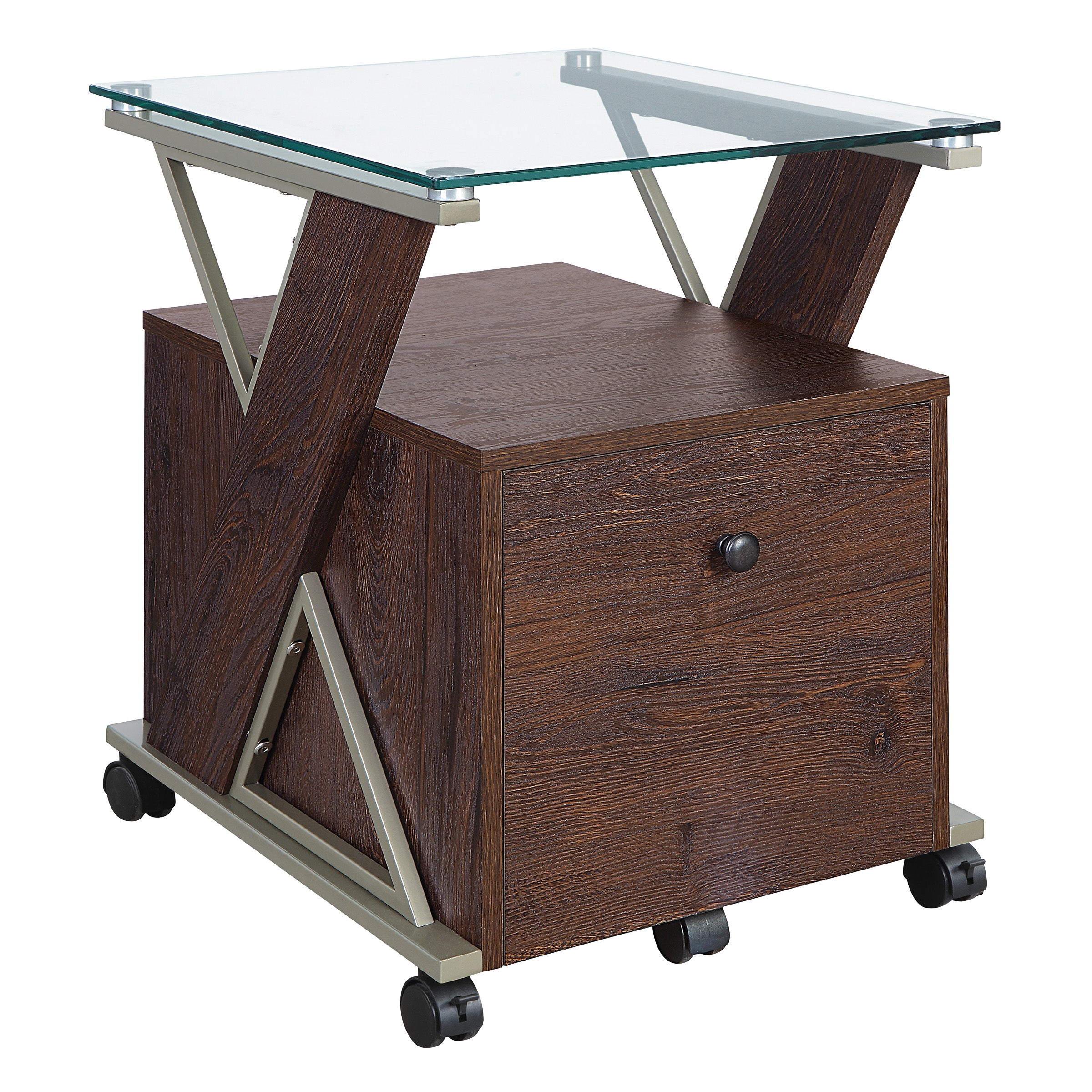 Zenos Mobile Cabinet - Cherry