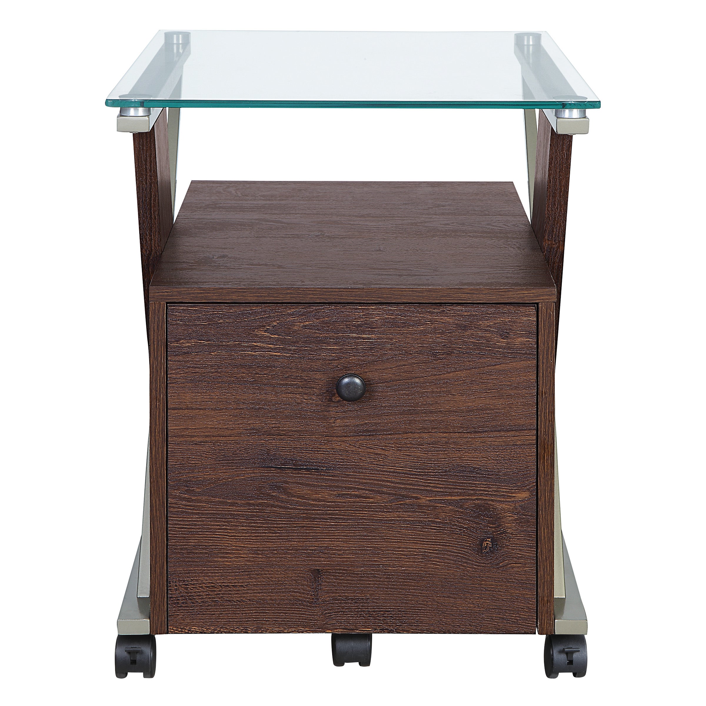 Zenos Mobile Cabinet - Cherry