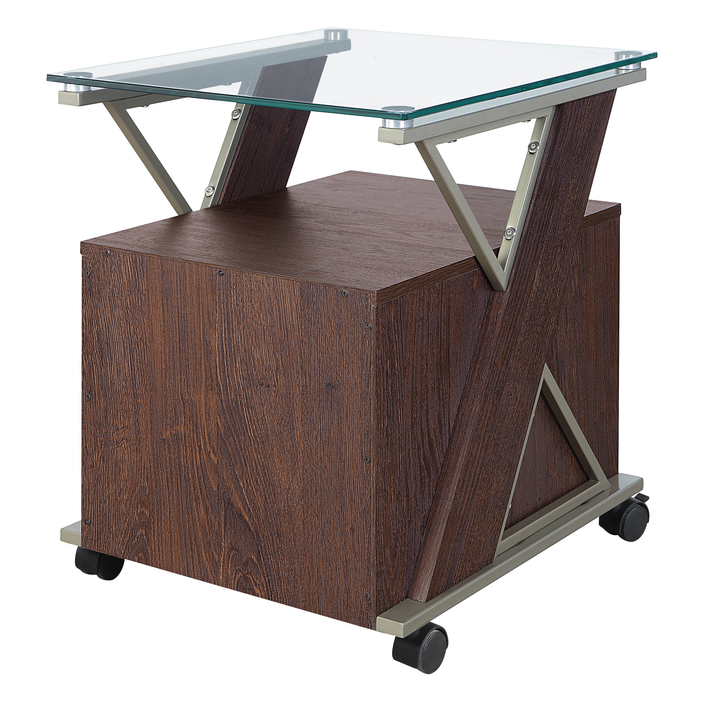 Zenos Mobile Cabinet - Cherry
