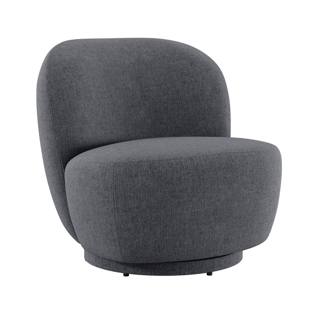 OfficeSource Aria Swivel Lounge Chair - Charcoal