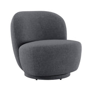 OfficeSource Aria Swivel Lounge Chair - Charcoal
