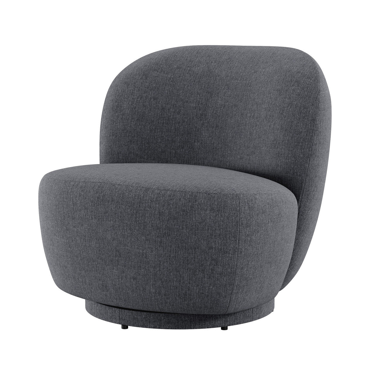 OfficeSource Aria Swivel Lounge Chair - Charcoal