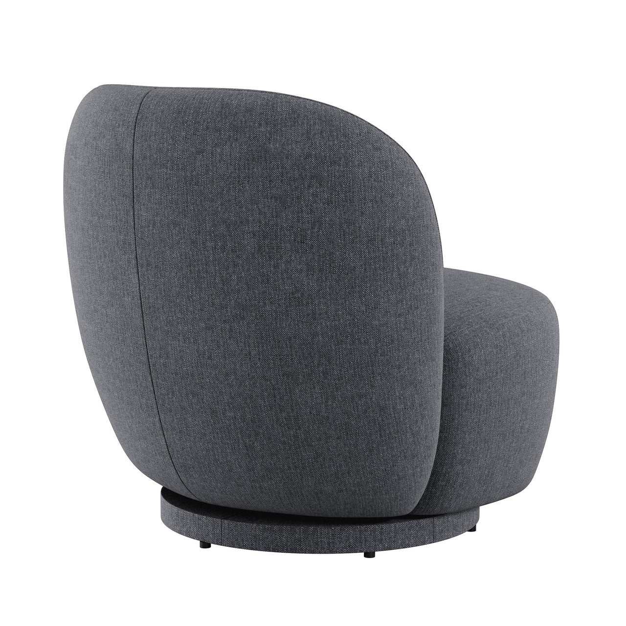 OfficeSource Aria Swivel Lounge Chair - Charcoal