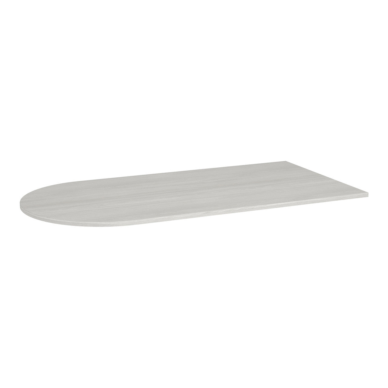 OfficeSource OS Laminate 72"W Bullet Top - Arcadia White