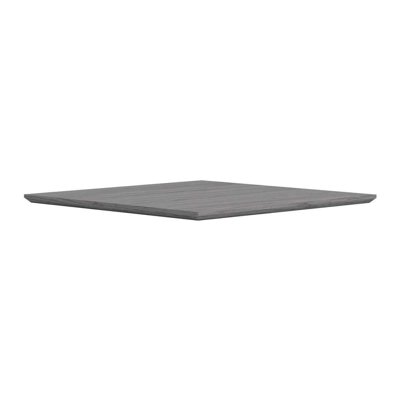 OfficeSource OS Laminate 30" Square Knife-Edge Table Top - Coastal Gray