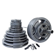 400 Lb Cast Grip Oly Set, Chrome Bar