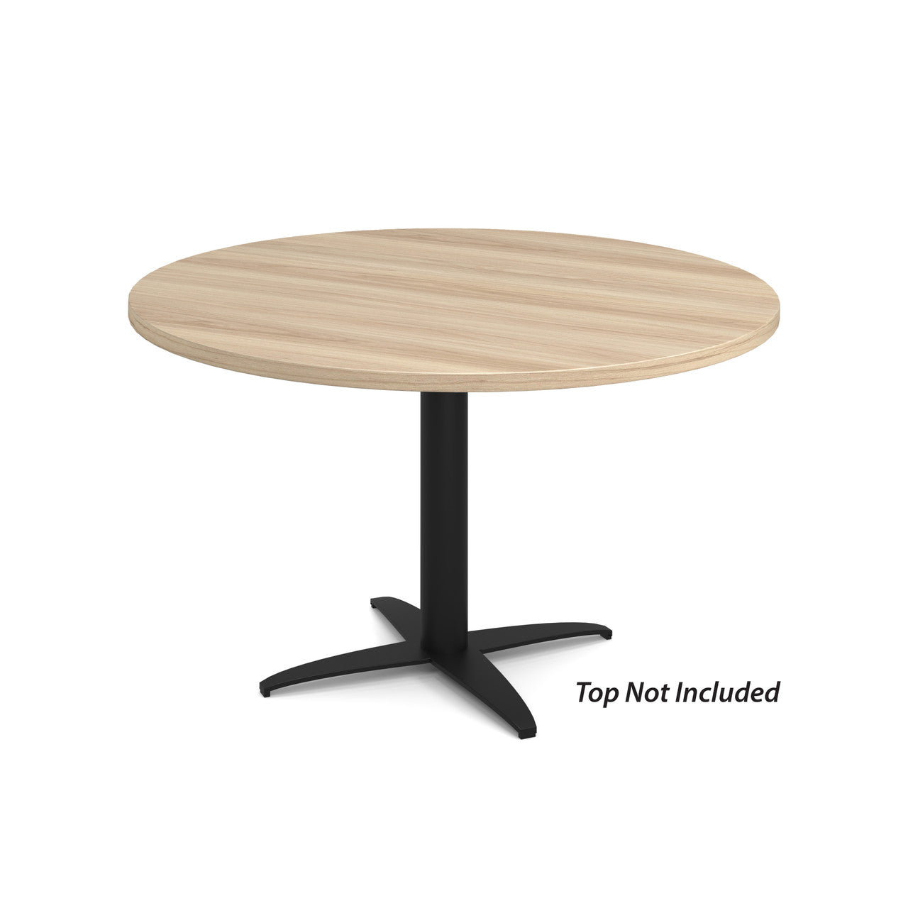 OfficeSource Reception Tables 19"Hx23"W 4-Prong Base with Round Post - Black