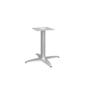 OfficeSource Reception Tables 19"Hx23"W 4-Prong Base with Round Post - Stainless Steel