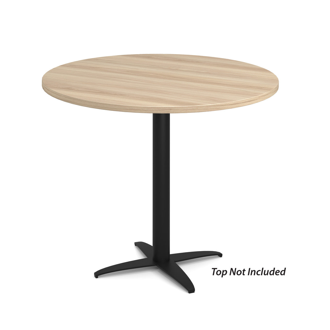 OfficeSource Reception Tables 28"Hx23"W 4-Prong Base with Round Post - Black