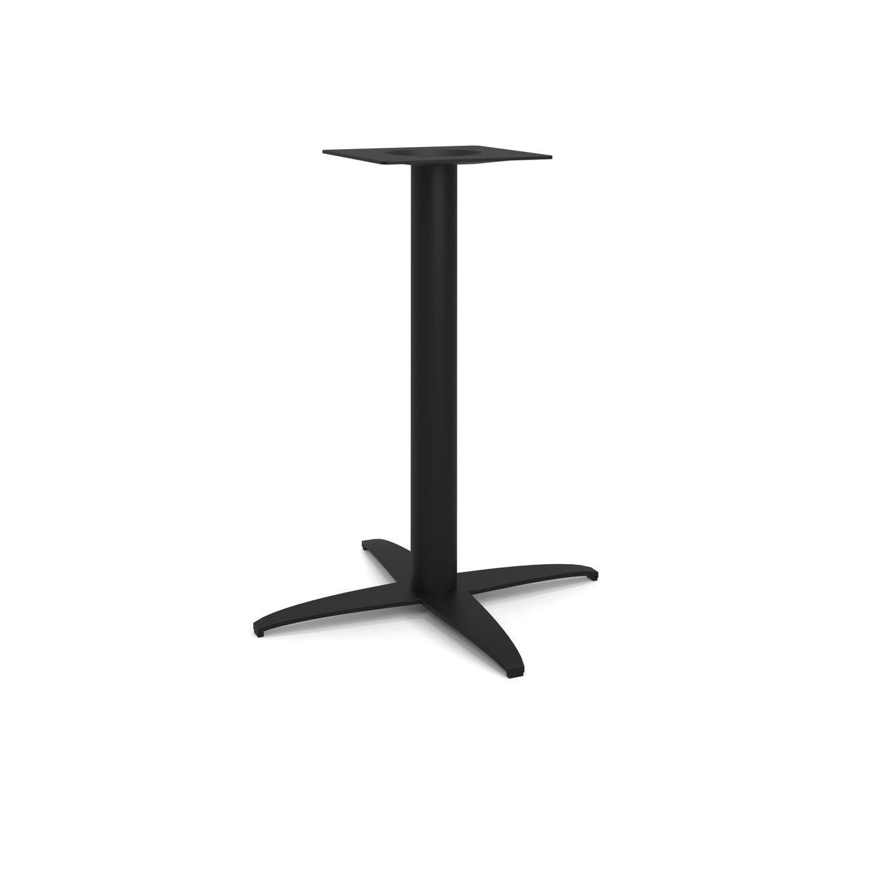 OfficeSource Reception Tables 28"Hx23"W 4-Prong Base with Round Post - Black