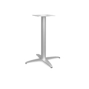 OfficeSource Reception Tables 28"Hx23"W 4-Prong Base with Round Post - Stainless Steel