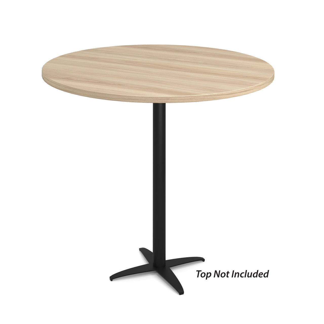 OfficeSource Reception Tables 41"Hx23"W 4-Prong Base with Round Post - Black