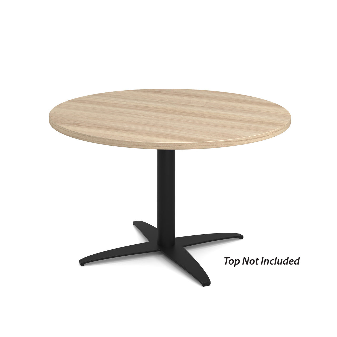 OfficeSource Reception Tables 19"Hx30"W 4-Prong Base with Round Post - Black
