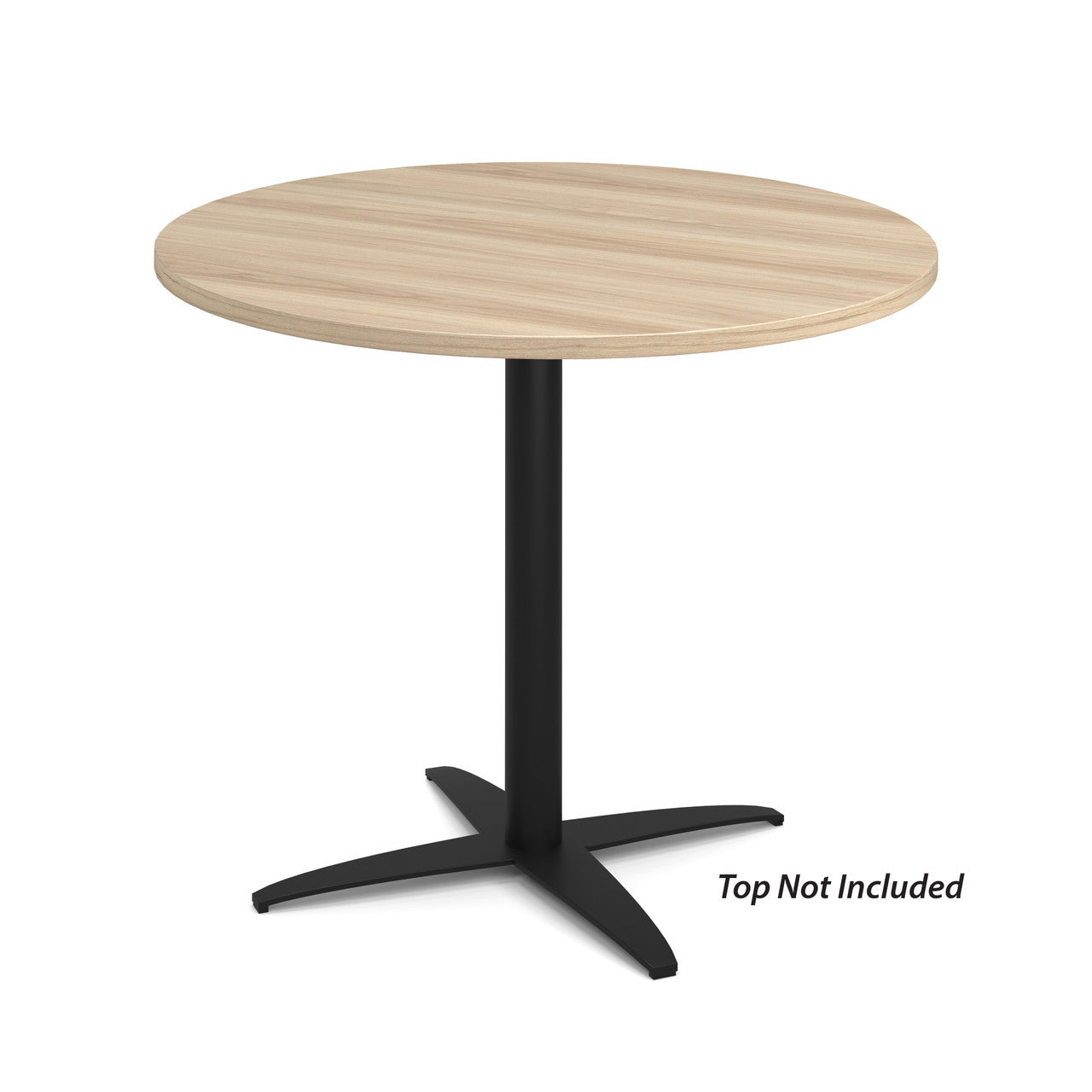 OfficeSource Reception Tables 28"Hx30"W 4-Prong Base with Round Post - Black