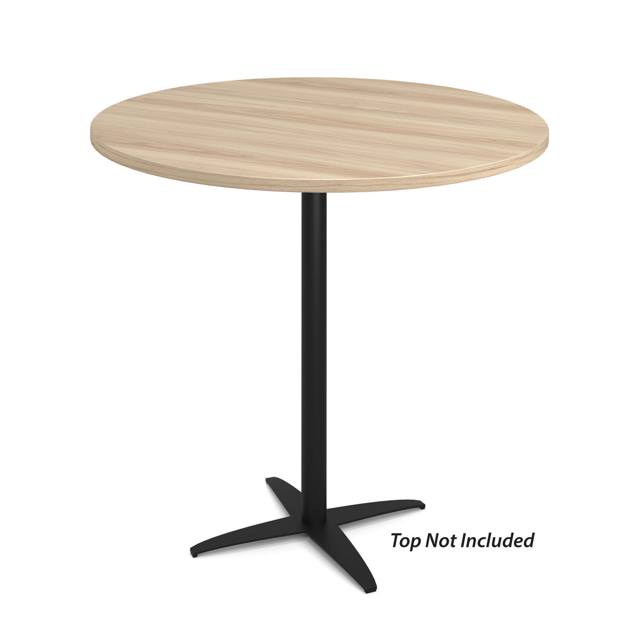OfficeSource Reception Tables 41"Hx30"W 4-Prong Base with Round Post - Stainless Steel