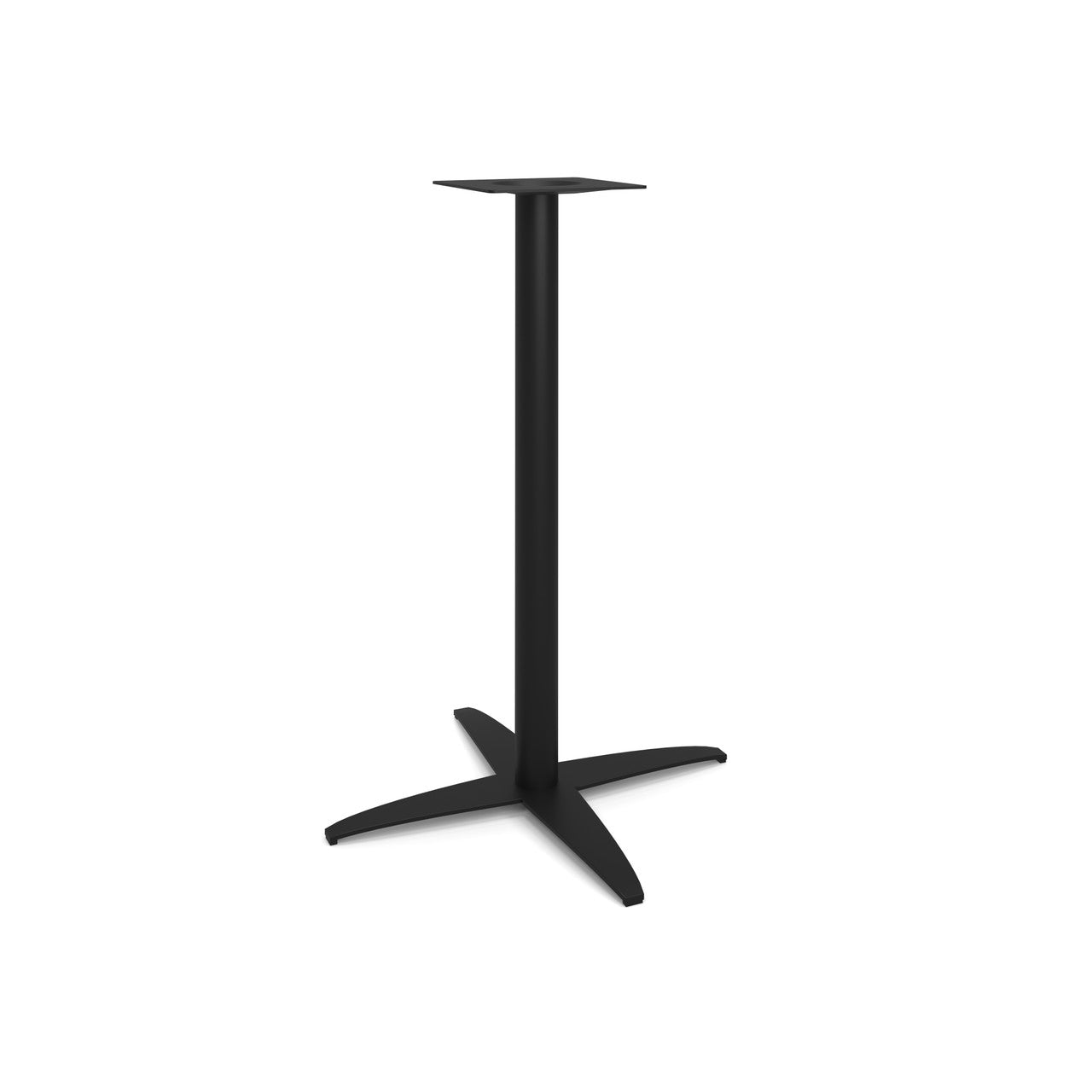 OfficeSource Reception Tables 41"Hx30"W 4-Prong Base with Round Post - Black