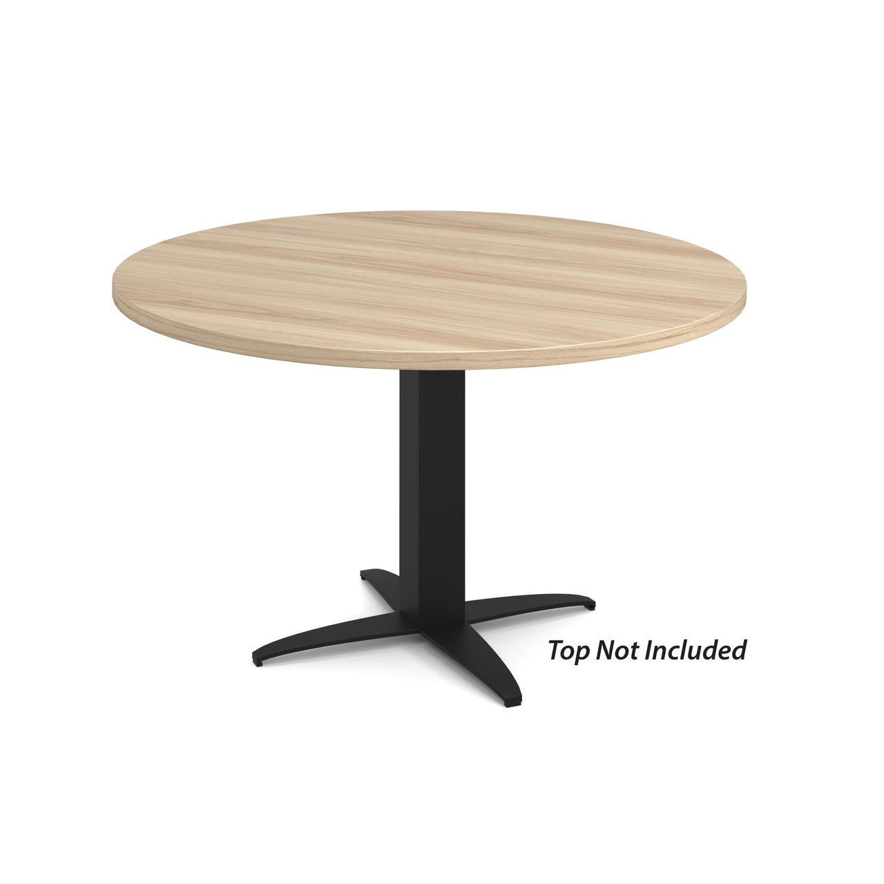 OfficeSource Reception Tables 19"Hx23"W 4-Prong Base with Square Post - Black
