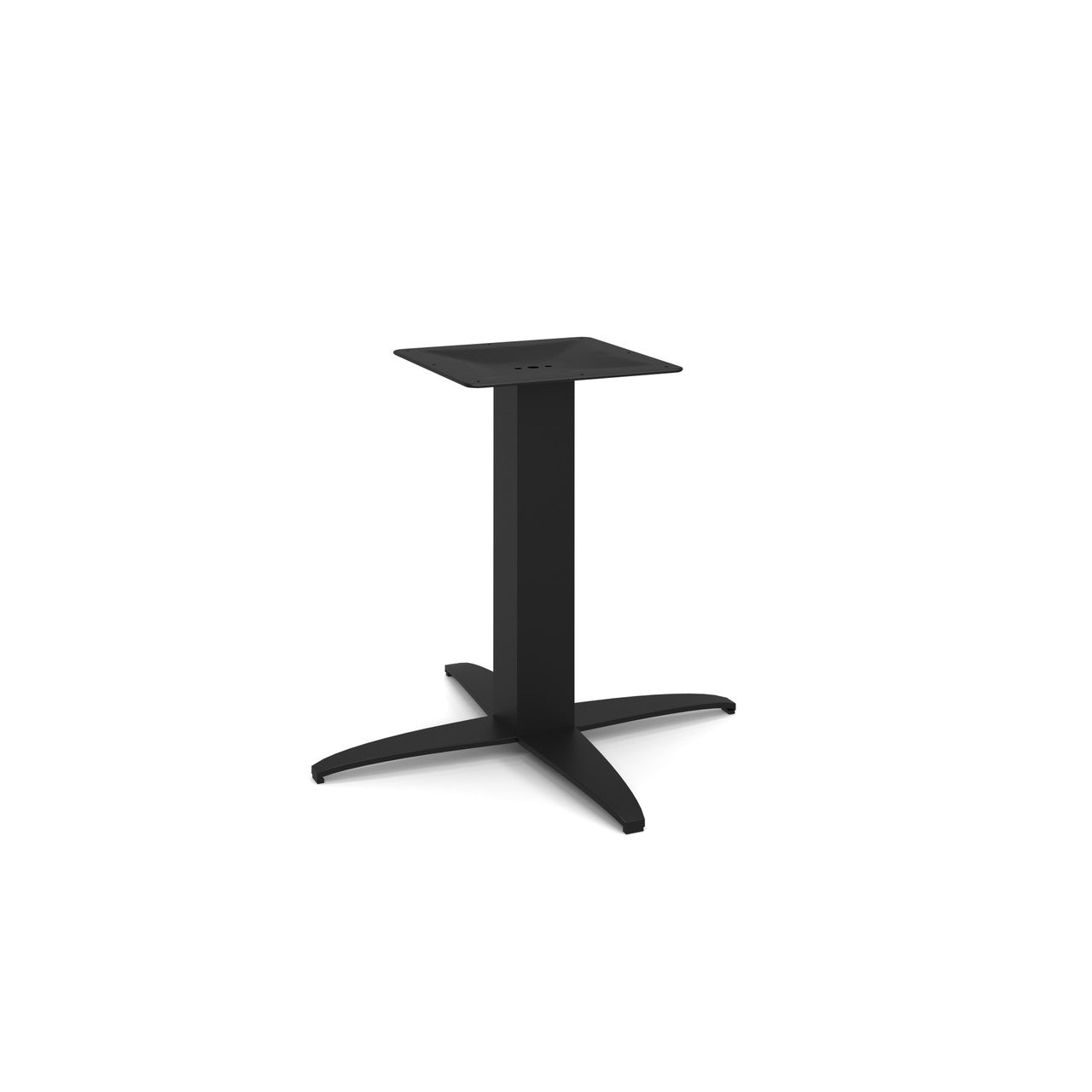OfficeSource Reception Tables 19"Hx23"W 4-Prong Base with Square Post - Black