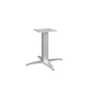 OfficeSource Reception Tables 19"Hx23"W 4-Prong Base with Square Post - Stainless Steel