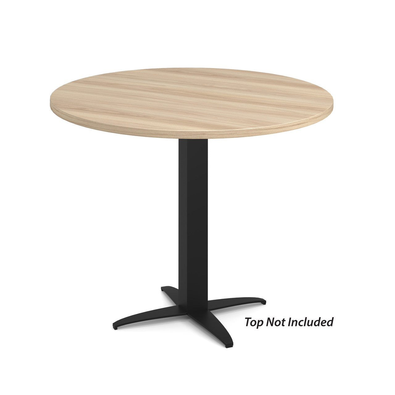 OfficeSource Reception Tables 28"Hx23"W 4-Prong Base with Square Post - Black