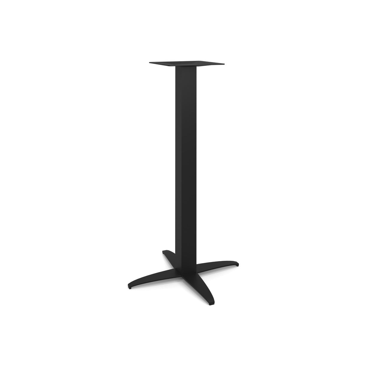 OfficeSource Reception Tables 41"Hx23"W 4-Prong Base with Square Post - Black