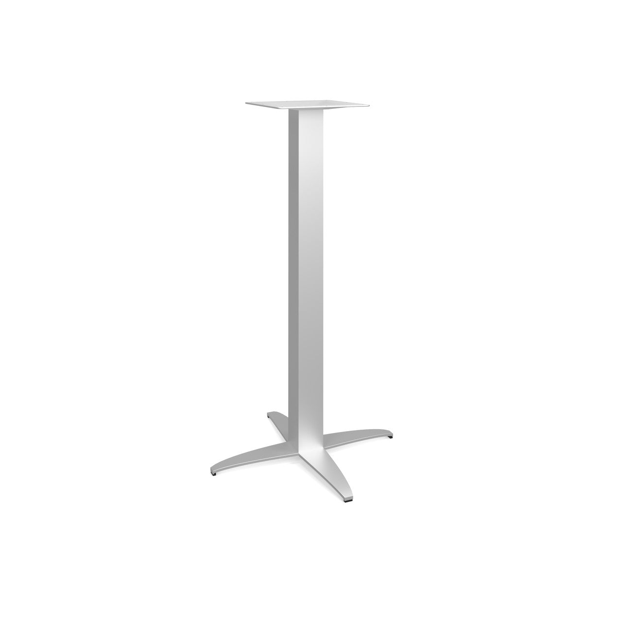 OfficeSource Reception Tables 41"Hx23"W 4-Prong Base with Square Post - Stainless Steel