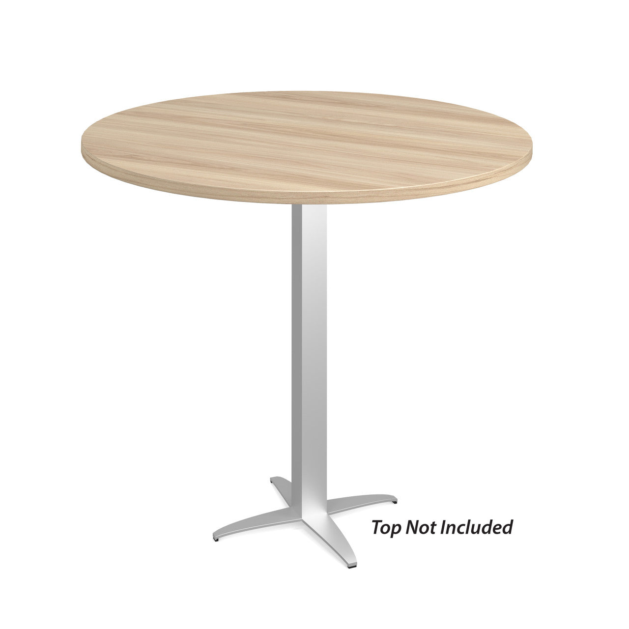 OfficeSource Reception Tables 41"Hx23"W 4-Prong Base with Square Post - Black