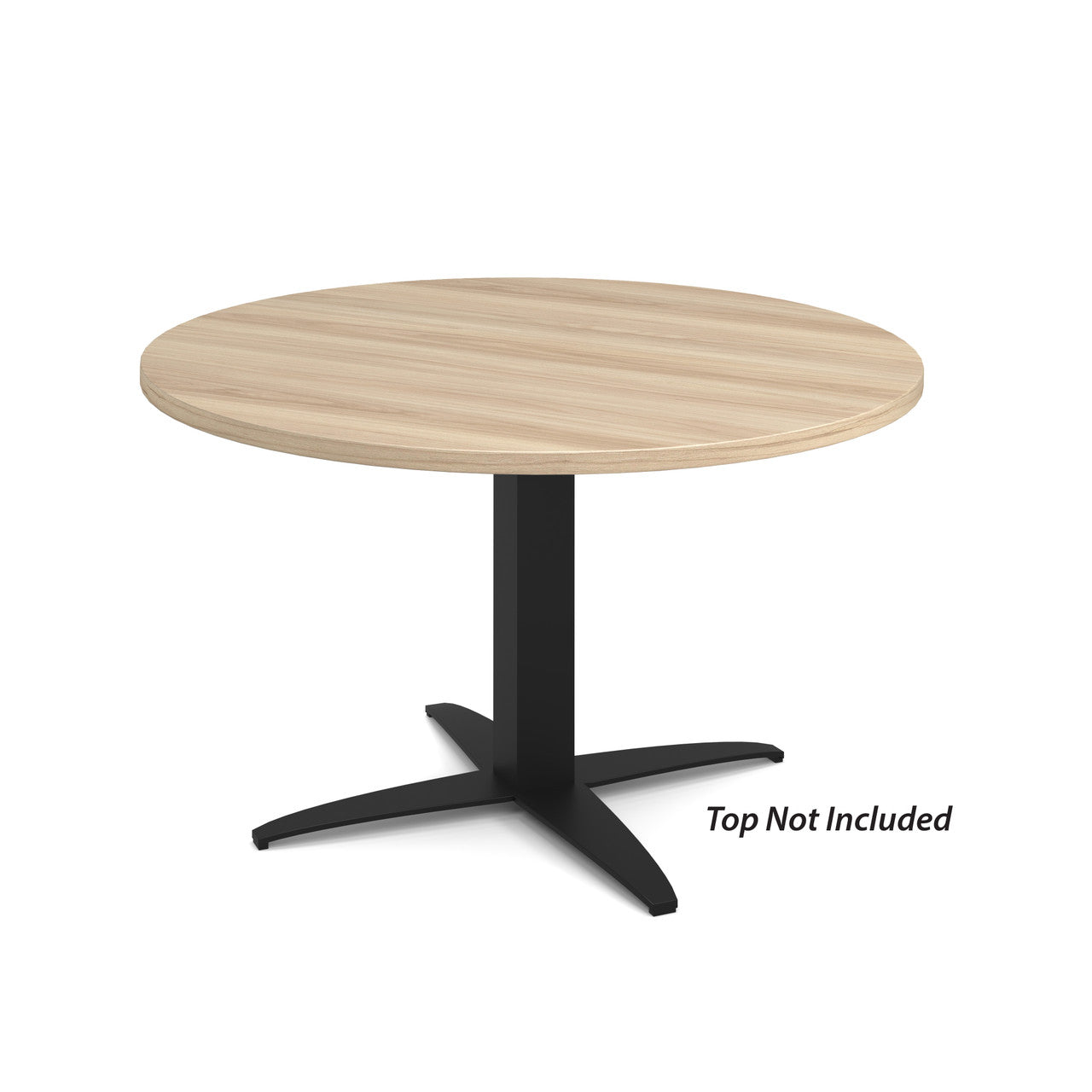 OfficeSource Reception Tables 19"Hx30"W 4-Prong Base with Square Post - Black