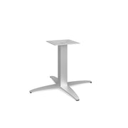 OfficeSource Reception Tables 19"Hx30"W 4-Prong Base with Square Post - Stainless Steel