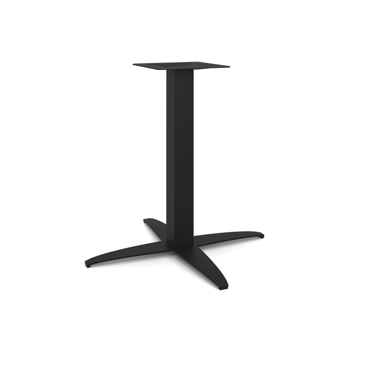 OfficeSource Reception Tables 28"Hx30"W 4-Prong Base with Square Post - Black