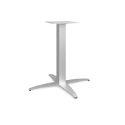 OfficeSource Reception Tables 28"Hx30"W 4-Prong Base with Square Post - Stainless Steel